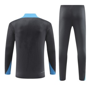 Tottenham Hotspur Sweatshirt Za Trening Četvrt Zip 2024-25 Crna